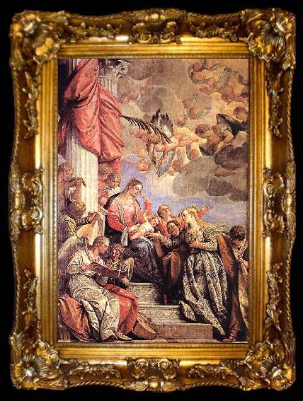 framed  VERONESE (Paolo Caliari) The Marriage of St Catherine awr, ta009-2